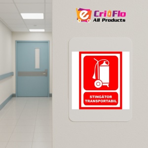 Indicator Pentru stingator transportabil, Sticker autocolant - Img 4