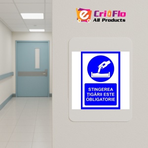 Indicator Pentru stingerea tigarii este obligatorie, Sticker autocolant - Img 4
