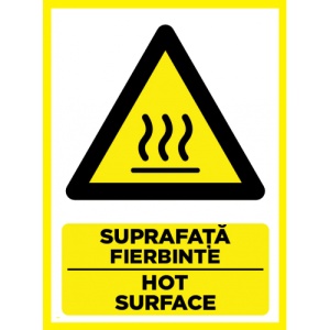 Indicator Pentru suprafata fierbinte hot surface, Sticker autocolant