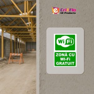 Indicator Pentru zona cu wi-fi gratuit, Sticker autocolant - Img 5