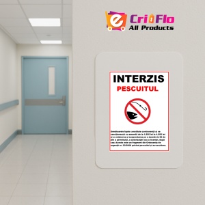 Indicator Pescuit interzis, Sticker autocolant - Img 4