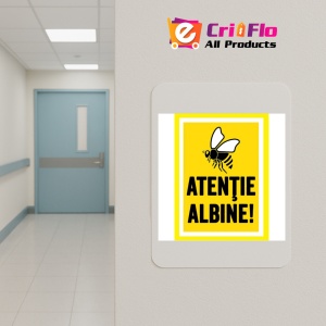 Indicator Placute atentie albine, Sticker autocolant - Img 4