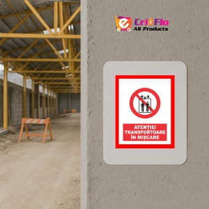 Indicator Placute atentie transportoare in miscare, Sticker autocolant - Img 5