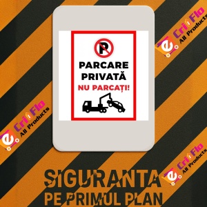 Indicator Placute de interzicere parcare privata nu parcati, Sticker autocolant - Img 2