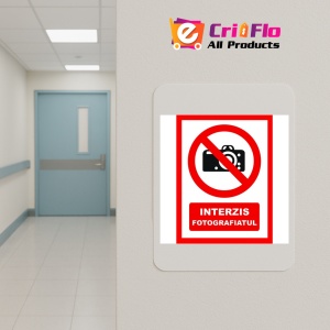 Indicator Placute interzis fotografiatul, Sticker autocolant - Img 4