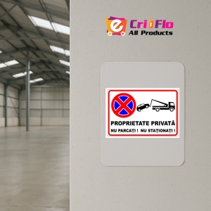 Indicator Proprietate privata nu parcati nu stationati, Sticker autocolant - Img 3