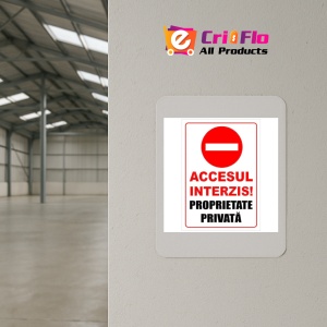 Indicator Proprietate privata si accesul interzis, Sticker autocolant - Img 3