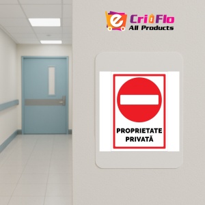 Indicator Proprietate privata, Sticker autocolant - Img 4