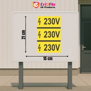 Indicator protectia muncii 3000V, Sticker autocolant - Img 2