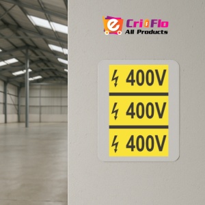 Indicator protectia muncii 380V, Sticker autocolant - Img 4