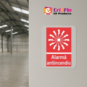 Indicator protectia muncii alarma antiincendii, Sticker autocolant - Img 4