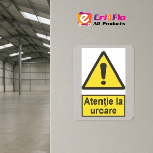 Indicator protectia muncii atentie la urcare, Sticker autocolant - Img 4