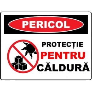 Indicator Protectie pentru caldura, Sticker autocolant