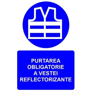 Indicator Purtarea obligatorie a vestei reflectorizante indicator de obligativitate, Sticker autocolant