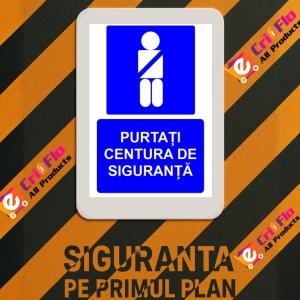 Indicator Purtati centura de siguranta indicator de obligativitate, Sticker autocolant - Img 3