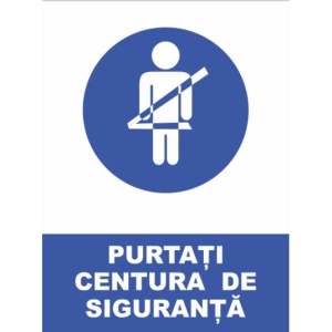 Indicator Purtati centura de siguranta, Sticker autocolant