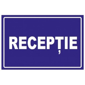 Indicator Receptie, Sticker autocolant