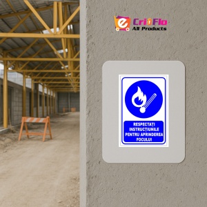 Indicator Respectati instructiunile pentru aprinderea focului v1, Sticker autocolant - Img 5