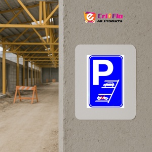 Indicator Reverse parking only sign, Sticker autocolant - Img 5