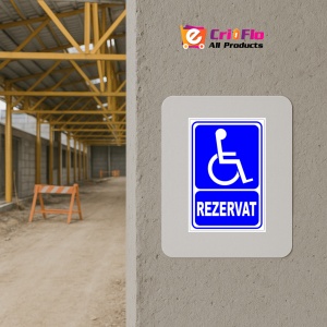 Indicator Rezervat pentru persoane cu handicap si cu dizabilitati, Sticker autocolant - Img 5