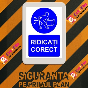 Indicator Ridicati corect indicator de obligativitate, Sticker autocolant - Img 3