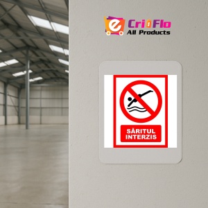 Indicator Saritul interzis, Sticker autocolant - Img 3