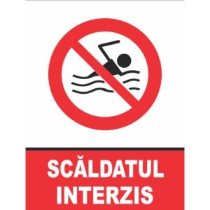 Indicator Scaldatul interzis, Sticker autocolant