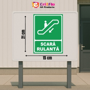 Indicator Scara rulanta coborare, Sticker autocolant - Img 2