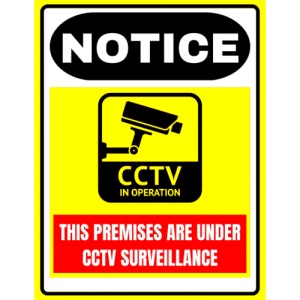 Indicator Security Camera Sign, Sticker autocolant