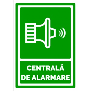 Indicator Semn de centrale de alarme, Sticker autocolant