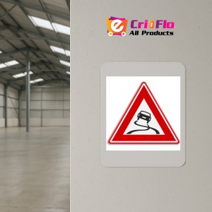 Indicator Semn de circulatie pentru drum alunecos, Sticker autocolant - Img 4
