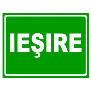 Indicator Semn de iesire, Sticker autocolant