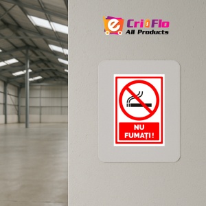Indicator Semn de interzicere nu fumati, Sticker autocolant - Img 4