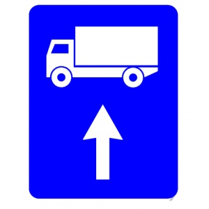 Indicator Semn de parcare camioane, Sticker autocolant