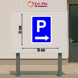 Indicator Semn de parcare cu sageata in dreapta, Sticker autocolant - Img 2