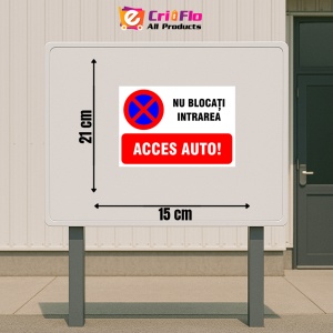 Indicator Semn de parcare nu blocati intrarea acces auto, Sticker autocolant - Img 2