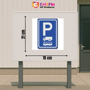 Indicator Semn de parcare pentru camioane si autobuze, Sticker autocolant - Img 2