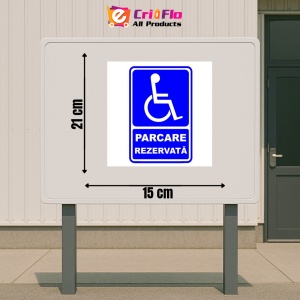Indicator Semn de parcare rezervata, Sticker autocolant - Img 2