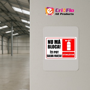Indicator Semn de stingator nu ma bloca iti pot salva viata, Sticker autocolant - Img 4