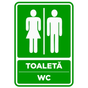 Indicator Semn de toaleta wc, Sticker autocolant