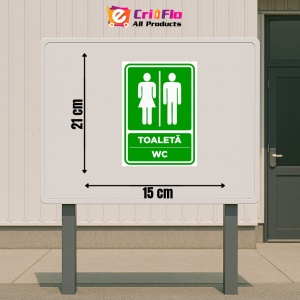 Indicator Semn de toaleta wc, Sticker autocolant - Img 2