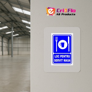 Indicator Semn loc pentru servit masa, Sticker autocolant - Img 4