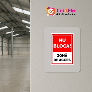 Indicator Semn nu bloca zona de acces, Sticker autocolant - Img 4
