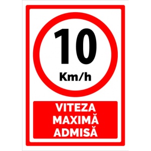 Indicator Semn pentru 3 metri inaltime maxima admisa, Sticker autocolant