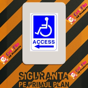Indicator Semn pentru acces parcare, Sticker autocolant - Img 3