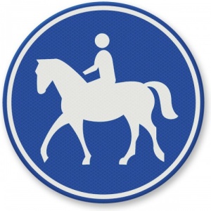Indicator Semn pentru calarie, Sticker autocolant