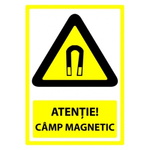 Indicator Semn pentru camp magnet, Sticker autocolant