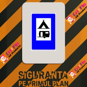 Indicator Semn pentru camping, Sticker autocolant - Img 3