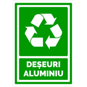 Indicator Semn pentru deseuri, Sticker autocolant