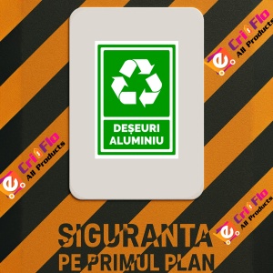 Indicator Semn pentru deseuri, Sticker autocolant - Img 3